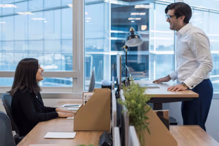 4 Person Coworking Desk