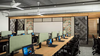 1 Person Coworking Desk