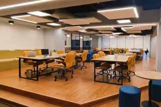 3 Person Coworking Desk