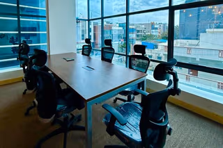 3 Person Coworking Desk