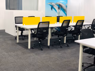 3 Person Coworking Desk