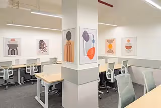 3 Person Coworking Desk