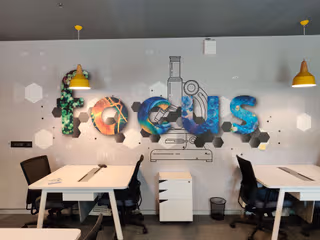 5 Person Coworking Desk