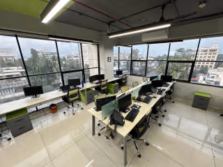 3 Person Coworking Desk