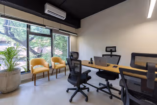 3 Person Coworking Desk