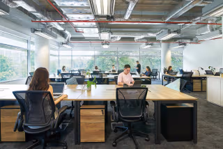 3 Person Coworking Desk