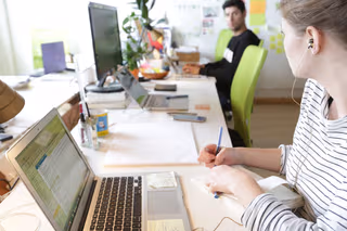 1 Person Coworking Desk