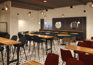 5 Person Coworking Desk