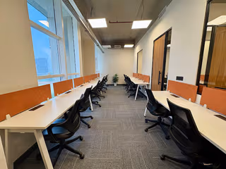 3 Person Coworking Desk