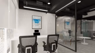 300 Person Private Office