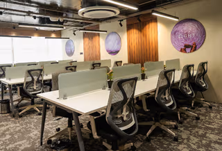 3 Person Coworking Desk