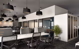 2 Person Coworking Desk