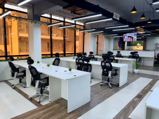 5 Person Coworking Desk