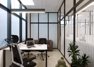5 Person Coworking Desk