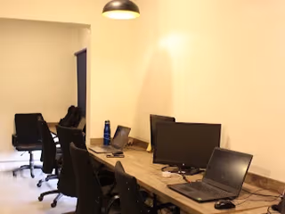 3 Person Coworking Desk