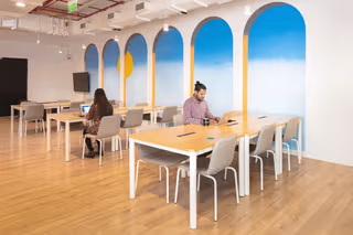 3 Person Coworking Desk