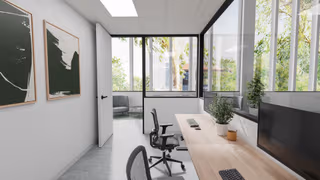 1 Person Coworking Desk