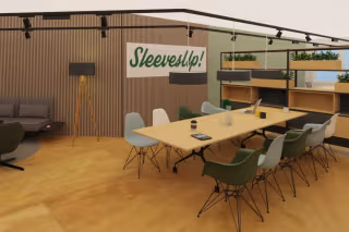 8 Person Coworking Desk