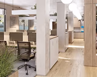 1 Person Coworking Desk