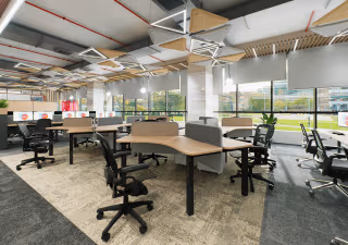 200 Person Private Office