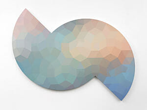 Andr� Tehrani,  HEX #F1DCD6 > #96B8DA, 2024, 122,6 x 159,5 cm