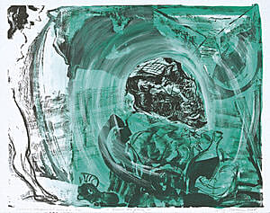 Dag Thoresen, Beyond the glass. The Factotum works VII (litografi), 2005, 63 x 92 cm