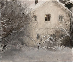Halvard Haugerud, Vinterdag, 2018, 29 x 34 cm