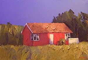 Magne Austad, tempera/akryl/olje, 2000, 54 x 80 cm