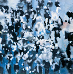Philippe Cogn�e: Foule, 2000, 122 x 122 cm