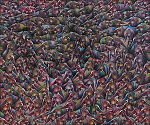 Terje Ythjall, Stim. (Om det � finne veien sammen), 2022, 100 x 120 cm