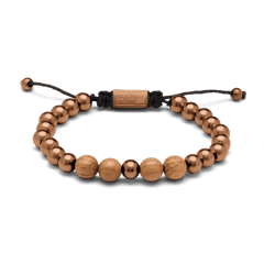 Whiskey Espresso Macrame Bracelet 8mm by Original Grain