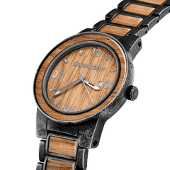Side view of the Koa Stonewashed Steel Barrel 47mm by Original Grain