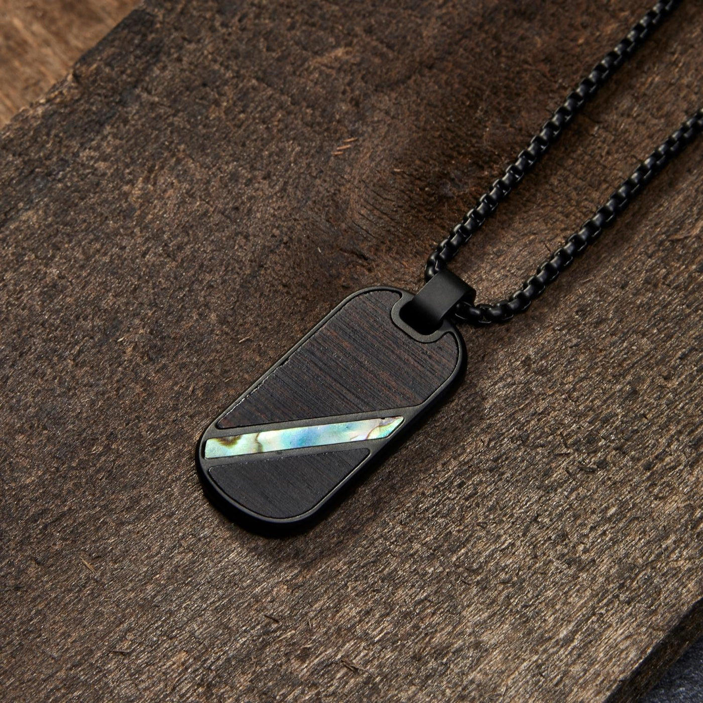 Blackwood Abalone Pendant Necklace