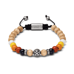 Houston Astros Round Macrame Bracelet 8mm by Original Grain