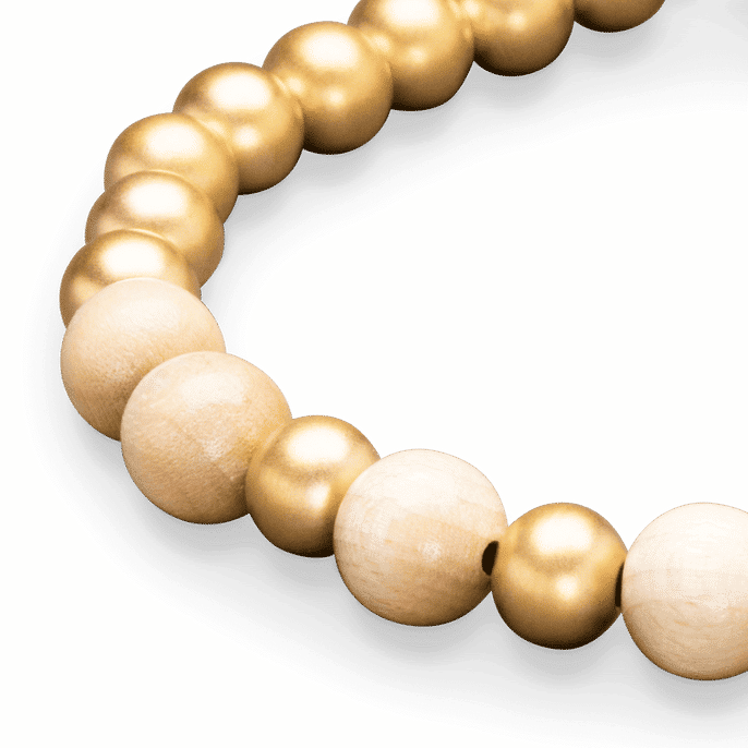 1849 Gold Rush Macrame Bracelet 8mm by Original Grain