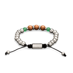 Rockaway Beach Steel Macrame Bracelet 8mm by Original Grain
