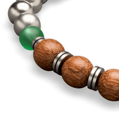 Rockaway Beach Steel Macrame Bracelet 8mm by Original Grain