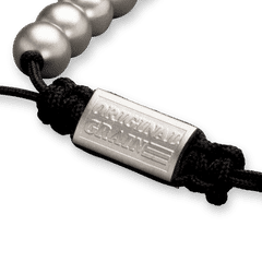 Rockaway Beach Steel Macrame Bracelet 8mm by Original Grain