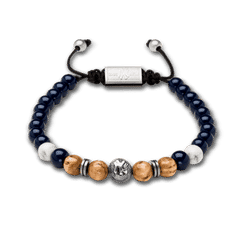 New York Yankees Steel Macrame Bracelet 8mm by Original Grain