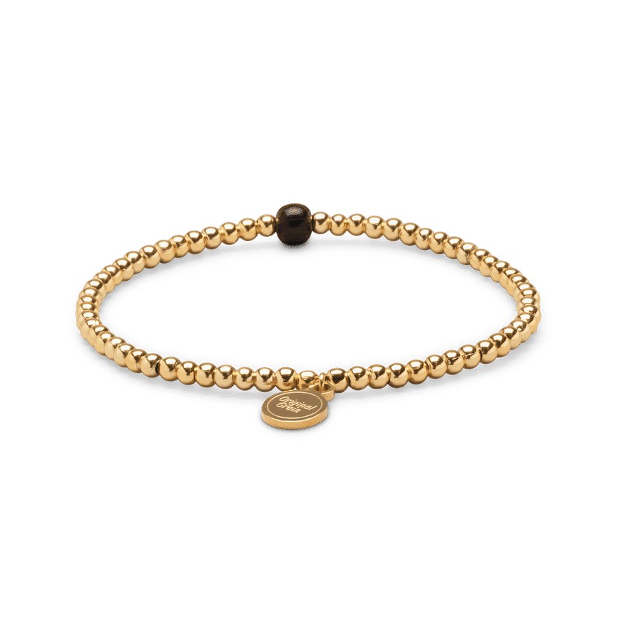 Palmwood Gold Womens Charm Bracelet 3mm