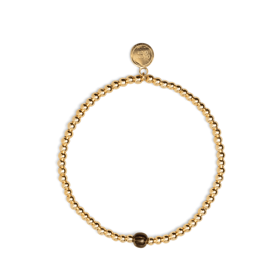 Palmwood Gold Womens Charm Bracelet 3mm