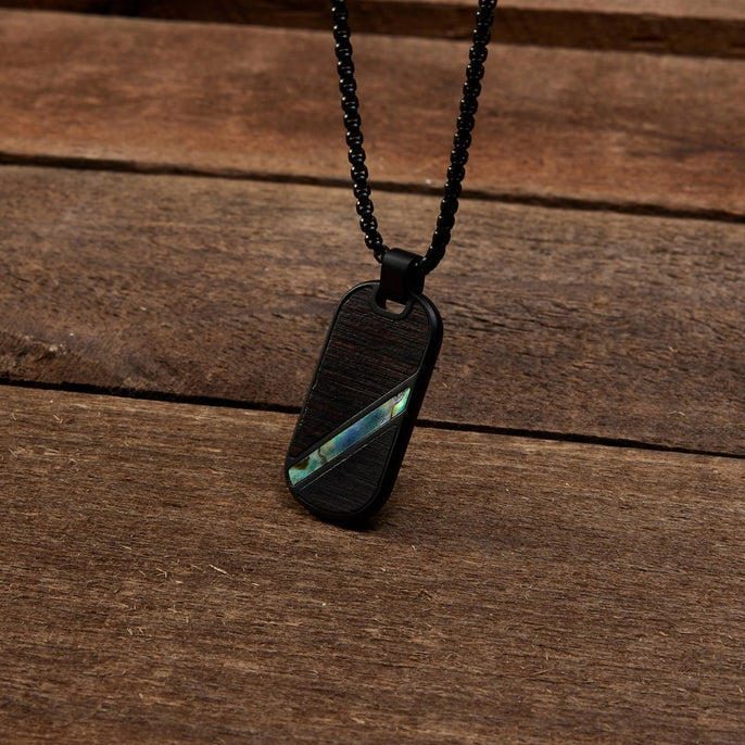 Blackwood Abalone Pendant Necklace