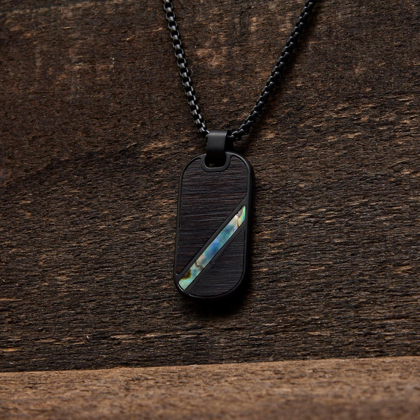 Blackwood Abalone Pendant Necklace