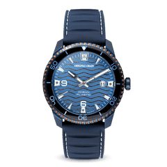 Teakholz Blue Ocean Plastic Diver 44mm