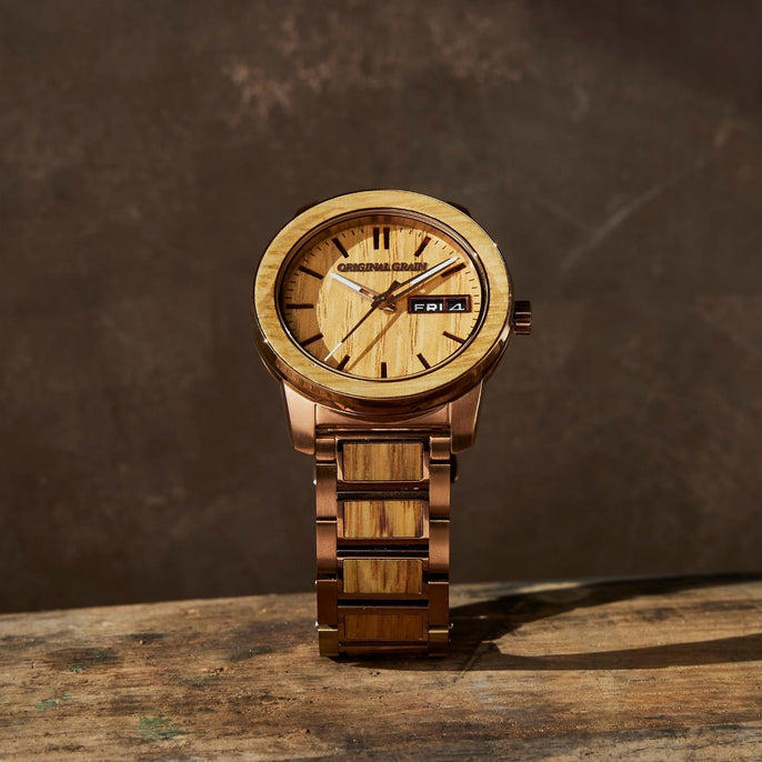Reclaimed Whiskey 42 Watch + Ring Bundle