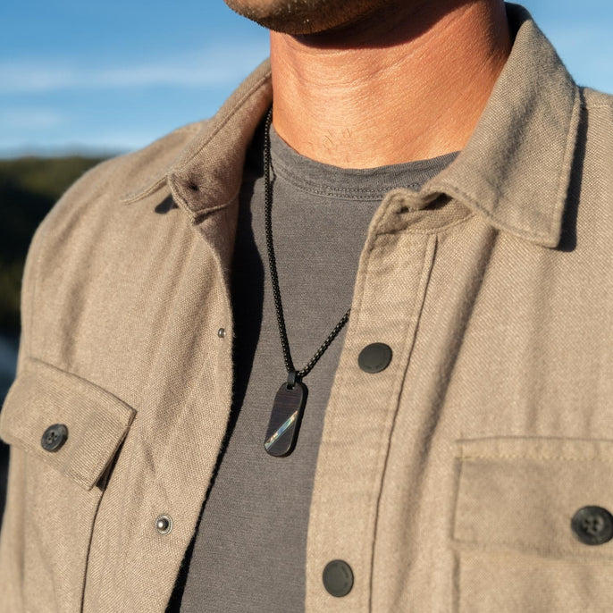 Blackwood Abalone Pendant Necklace