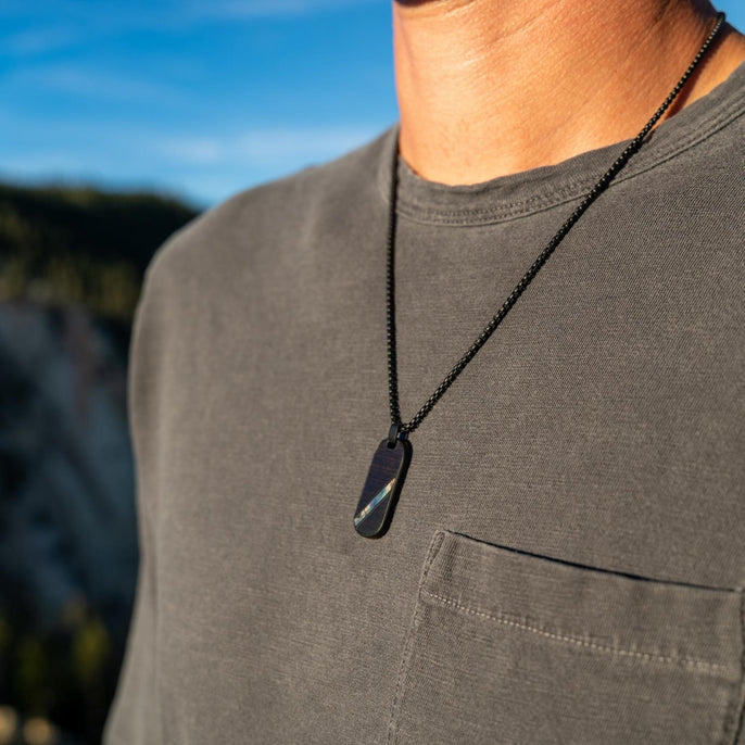 Blackwood Abalone Pendant Necklace
