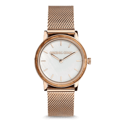 Zebrawood Rosegold Steel Womens Avalon 34mm