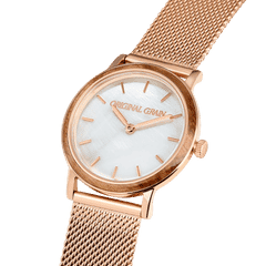 Zebrawood Rosegold Steel Womens Avalon 34mm