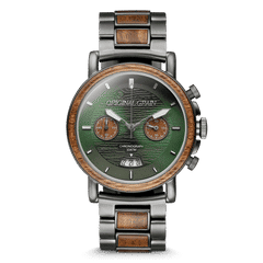 Walnut Evergreen Alterra Chrono 44mm